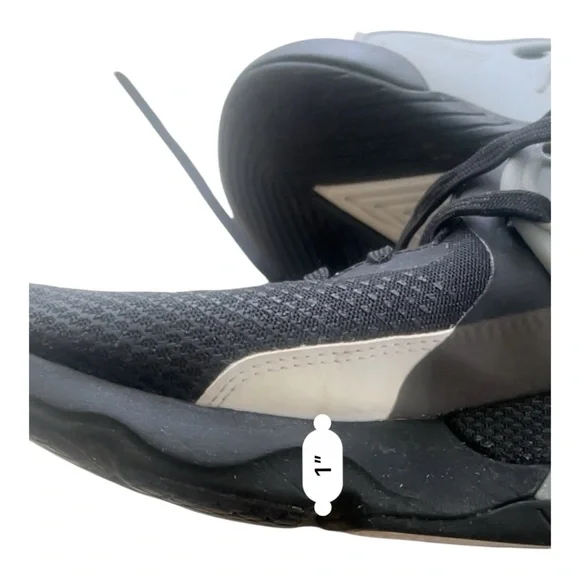 Under Armour HOVR  Apex 3 athletic sports gym shoes 9.5 black grey lace up - Picture 14 of 16